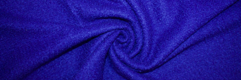 Swiss boiled wool in a vibrant blue