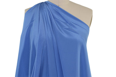 NY Designer Silk Crepe de Chine - Blue Periwinkle
