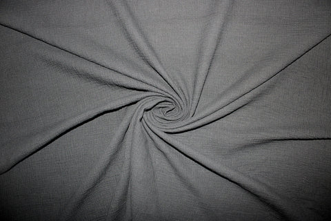 1 3/8 yards of Italian Cotton Gauze Double Cloth - Black