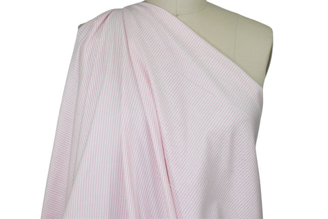 Striped cotton oxford cloth