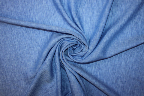 Cross-Dyed Selvage Linen - Princess Blue