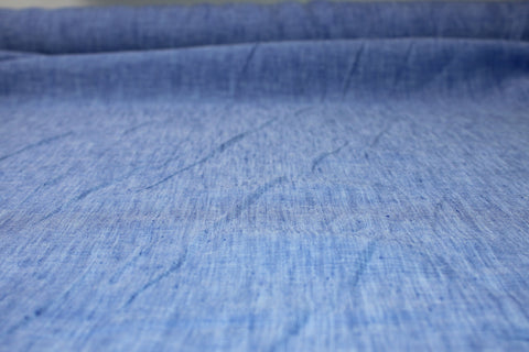 2 3/4 yards of Cross-Dyed Selvage Linen - Princess Blue