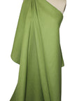 Green linen fabric