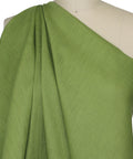 Green linen fabric