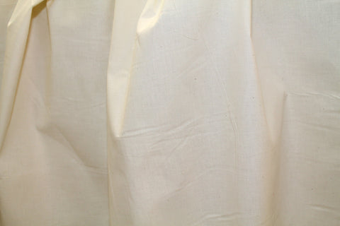Unbleached cotton muslin fabric 