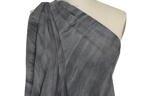 Sueded/Distressed Tencel Broadcloth - Storm Gray