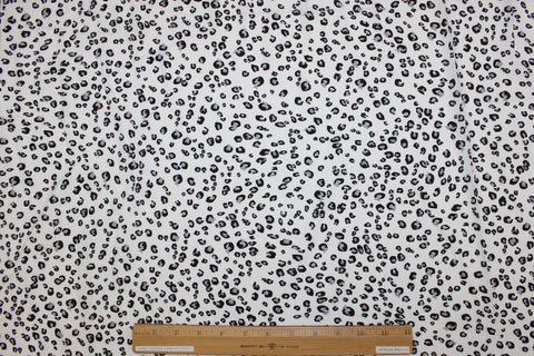 Anne K(lein) Irregular Dots Challis - Black/Gray on White