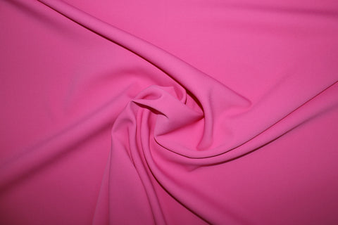 Stretch Rayon Crepe - Shocking Pink