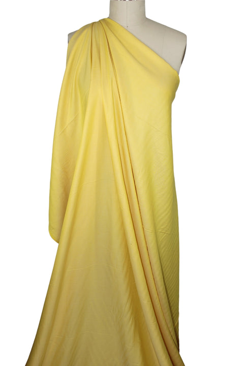 Yellow Tencel twill fabric