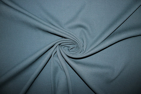 3 yards of Stretch Wool Crepe - Nighttime Teal
