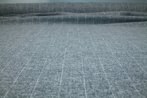 K@rl L@gerfeld Novelty Windowpane Plaid Wool - Gray/White/Silver