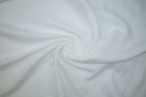 1 1/8 yard of Midweight Italian Linen - White - AS IS