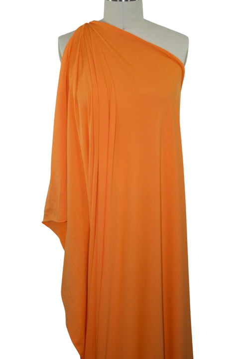 Extra Wide, Super Soft Rayon Jersey - Tangerine