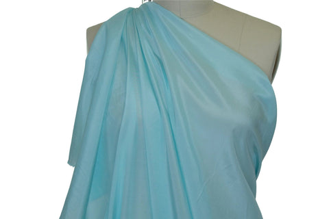 NY Designer Silk Broadcloth - Anguilla Aqua