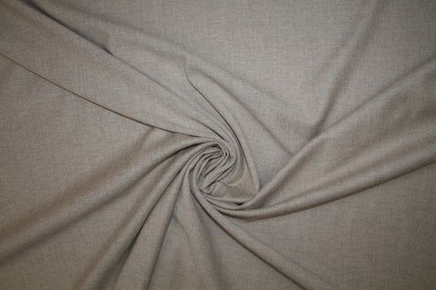 1 3/8 yards of Reversible Italian Soft Stretch Wool/Cotton Twill - Brown/Tan
