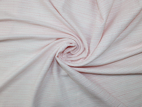 NY Designer Bouclé - Soft Pink/White