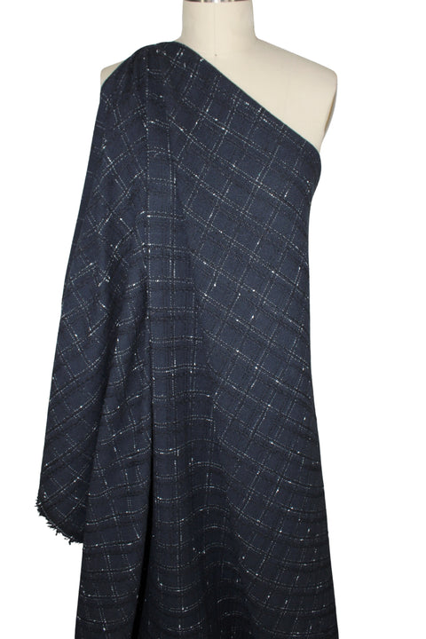 2 1/2 yards of New York Designer Bouclé - Navy/White