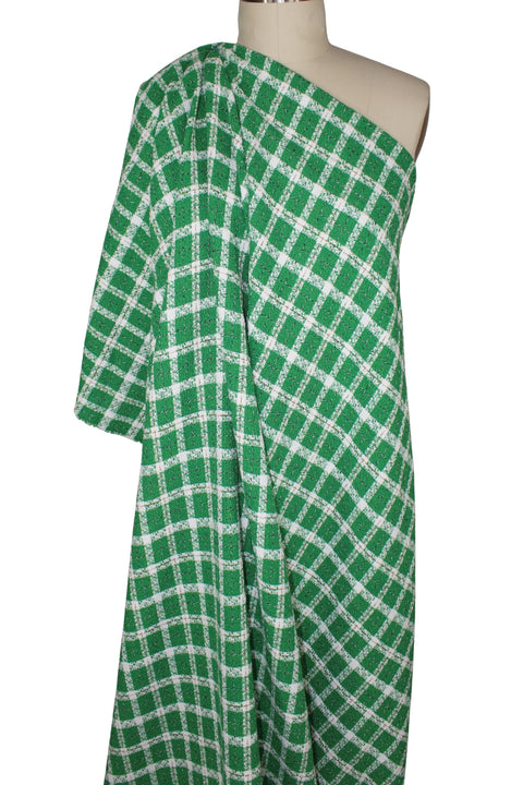 Jones NY SS26 green bouclé