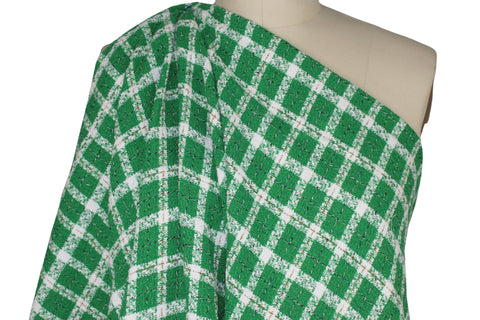 Jones NY SS26 green bouclé