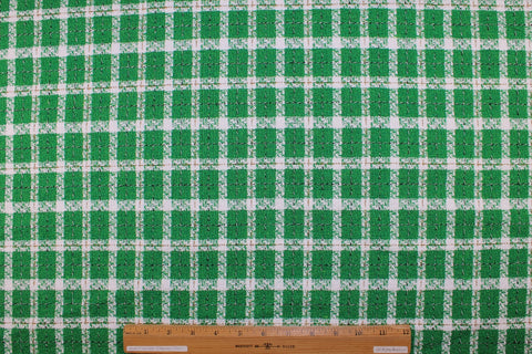 Jones NY SS26 green bouclé