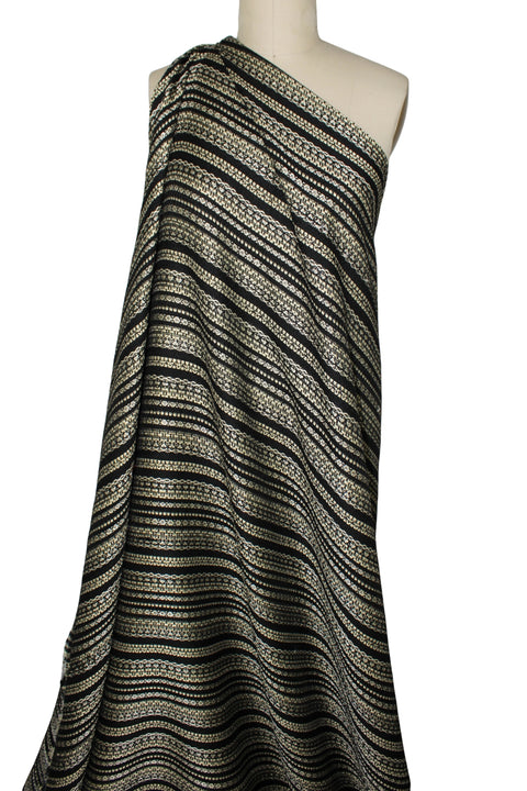 Black gold and silver 0scar bouclé