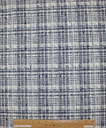 Plaid cotton bouclé fabric