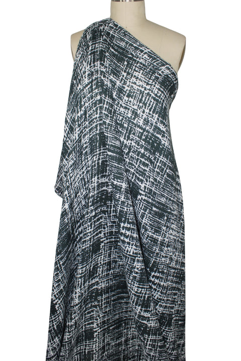 Abstract plaid lightweight bouclé