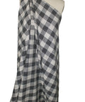 Checked cotton bouclé