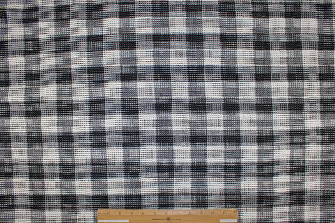 Checked cotton bouclé