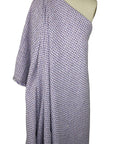 Purple checked bouclé