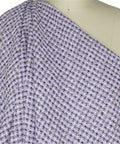 Purple checked bouclé