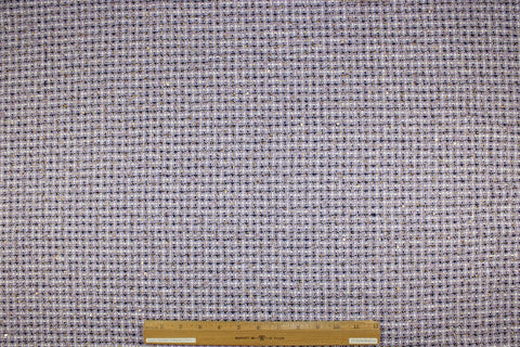 Purple checked bouclé