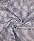 Purple checked bouclé