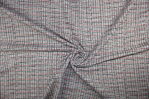 Anne Klein Red/Black/ivory bouclé