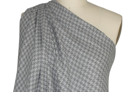 Houndstooth tweed in grays