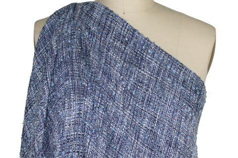 Shades of blue bouclé