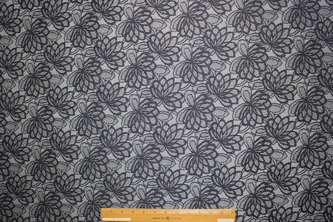 Avenue Montaigne stretch floral denim