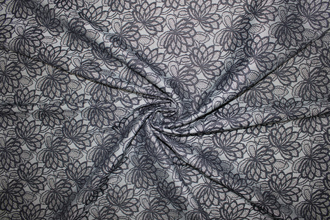 Avenue Montaigne stretch floral denim