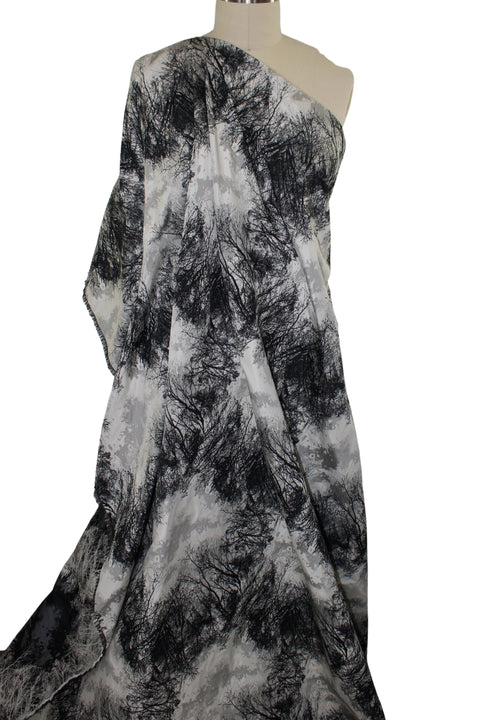 Look - Up in the Sky! Reversible Brocade - Gray/Black/White