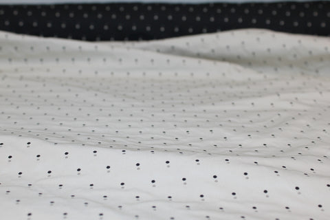 Shadow Dot Double Sided Brocade - Black/Ivory