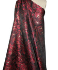 0scar rose print brocade