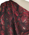 0scar rose print brocade