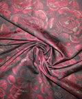 0scar rose print brocade