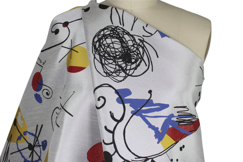 Calder-esque brocade fabric