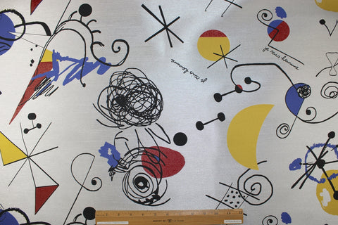 Calder-esque brocade fabric