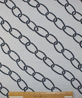 Chainlink print double sided brocade
