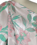 0scar pastel color floral brocade