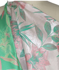 0scar pastel color floral brocade