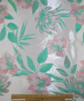 0scar pastel color floral brocade