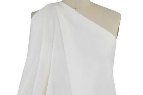 Wide Cotton/Linen Textured Suit Weight - Soft White